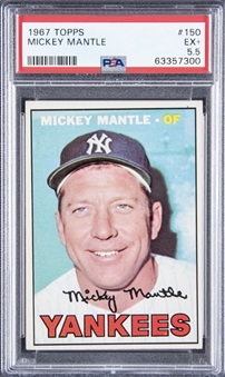 1967 Topps #150 Mickey Mantle – PSA EX+ 5.5